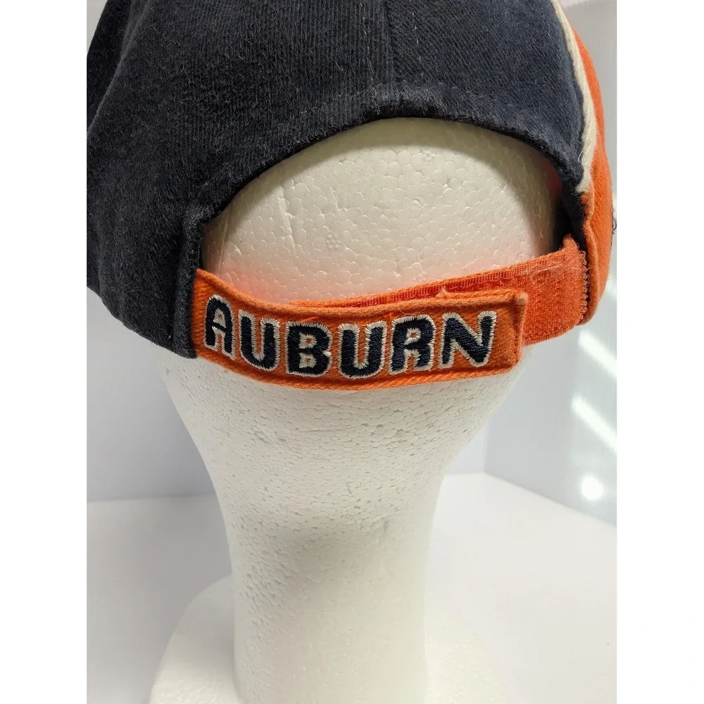 Auburn Tigers Hat Cap Strap Back Mens Blue Orange NCAA College Football Two Tone